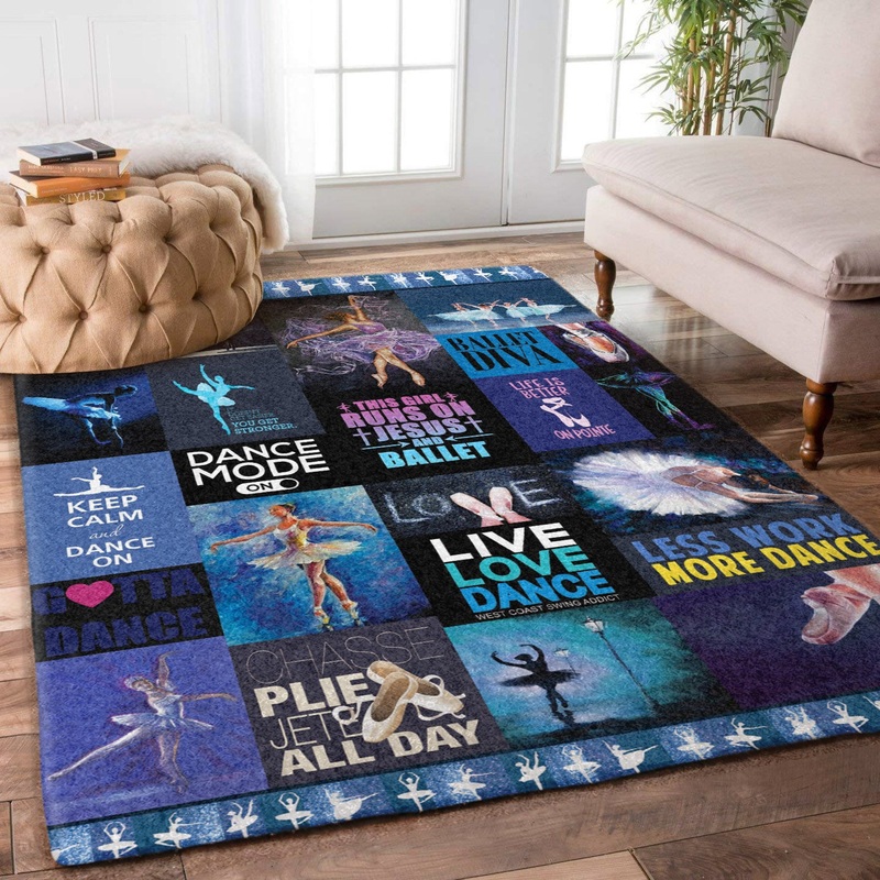 This Girl Runs On Jesus And Ballet NN0612198M Rug