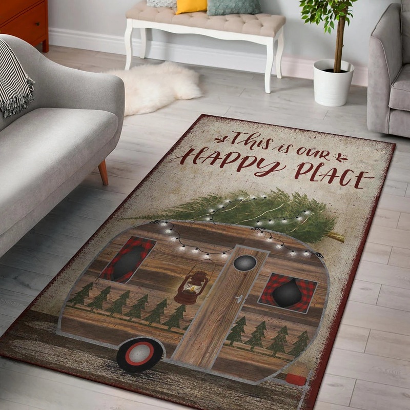 This Is Our Happy Place Area Rug Camping CLM1110378M Rug
