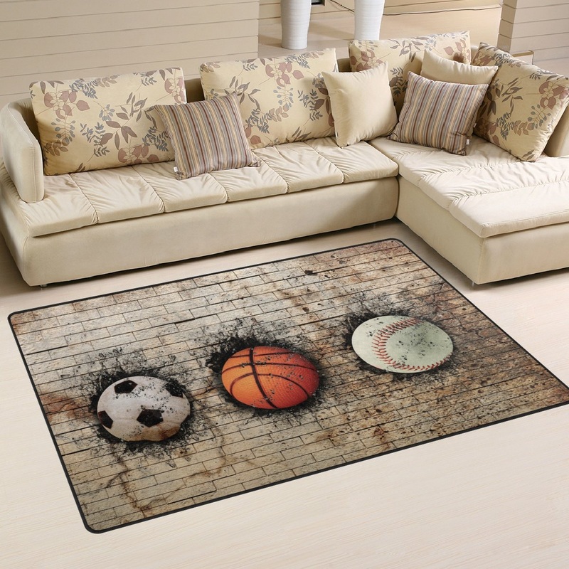 Vintage Basketball Baseball Soccer CLG2210129R Rug