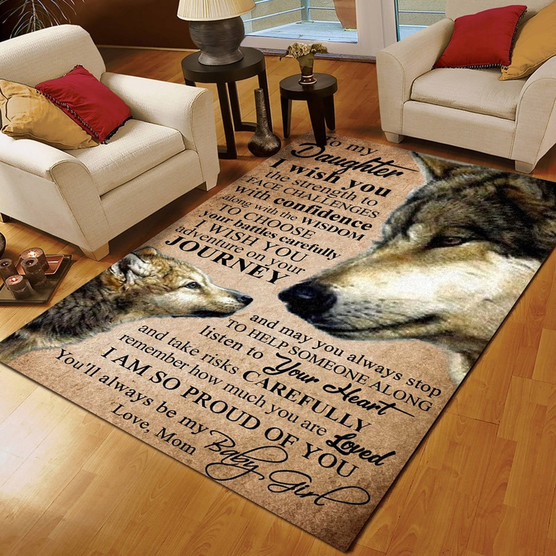 Wolf To My Daughter From Mom CL16111163MDR Rug