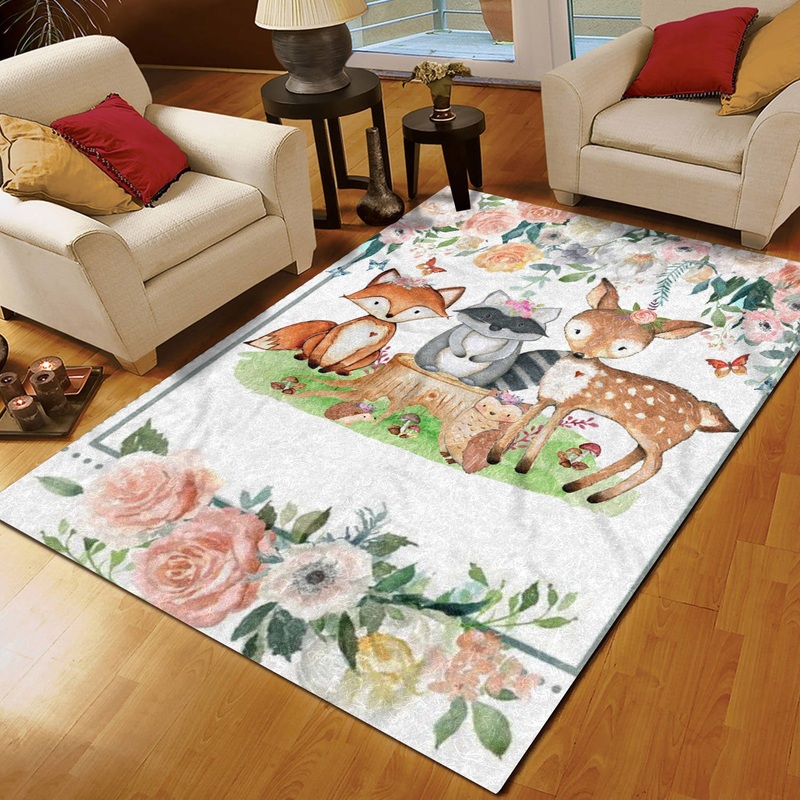 Woodland Animal CL15110086MDR Rug