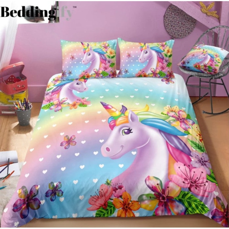 3d Cute Unicorn CLH1410002B Bedding Sets