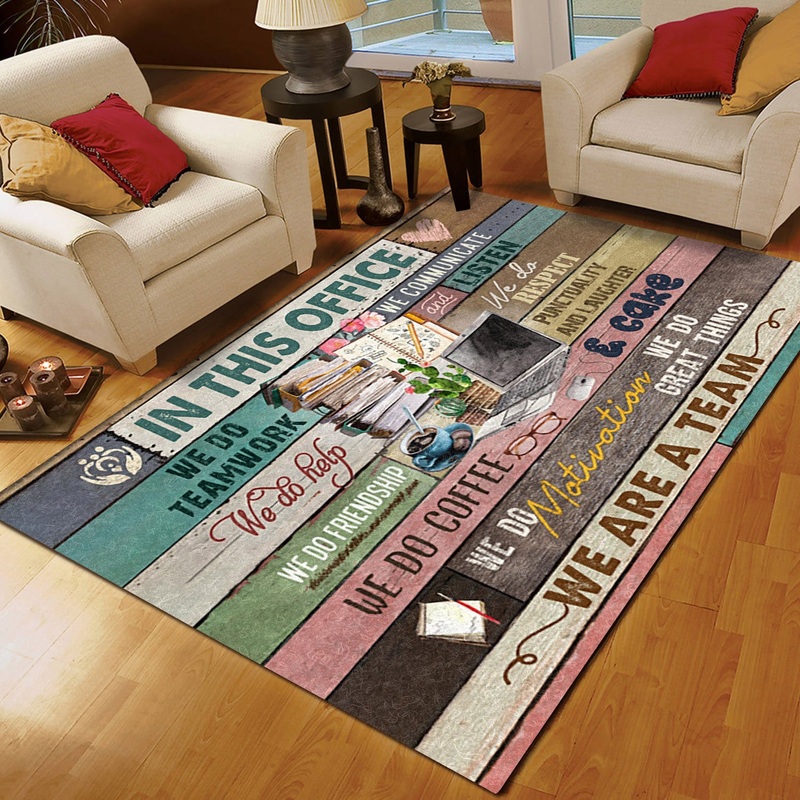 Work In This Office We Do Teamwork CL16111192MDR Rug