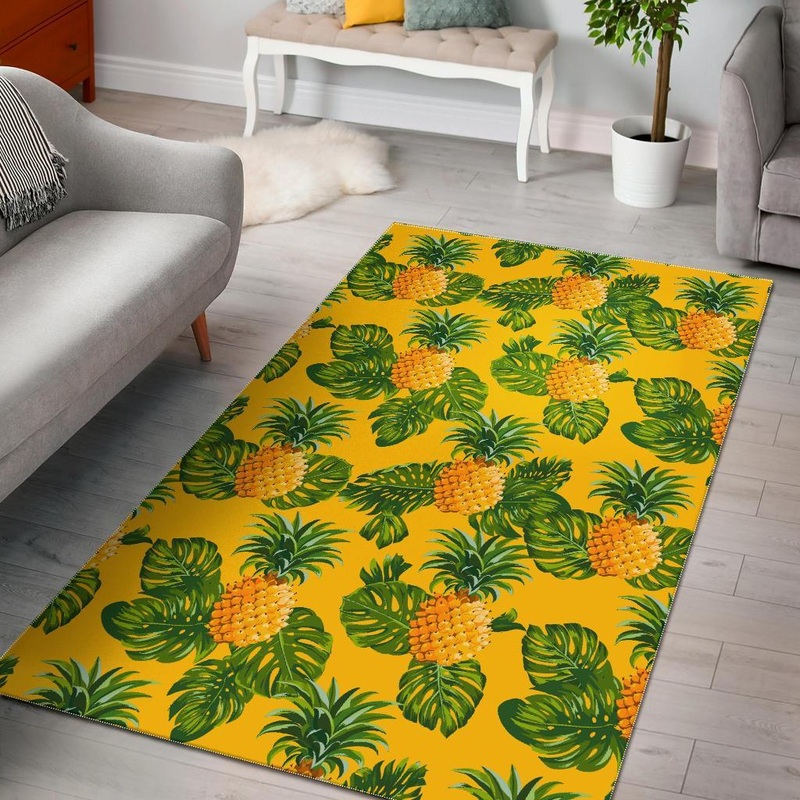 Yellow Tropical Pineapple CL17100771MDR Rug