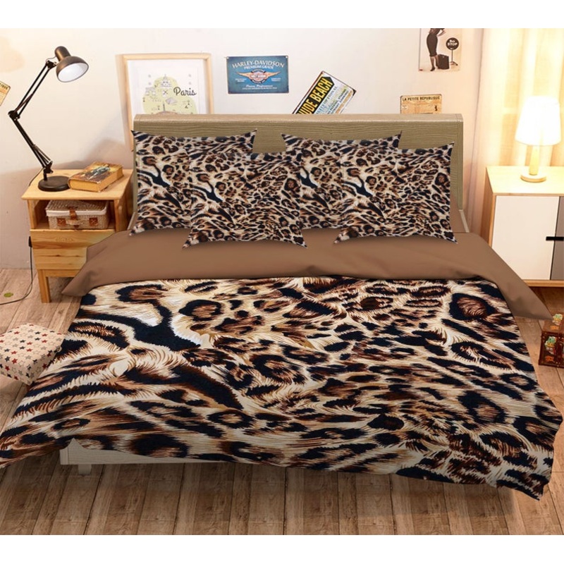 Brown Leopard CLA0310099B Bedding Sets