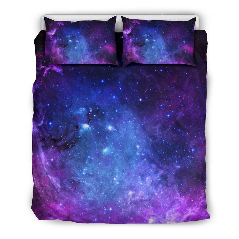 Purple Galaxy Space Blue Starfield CL16100575MDB Bedding Sets