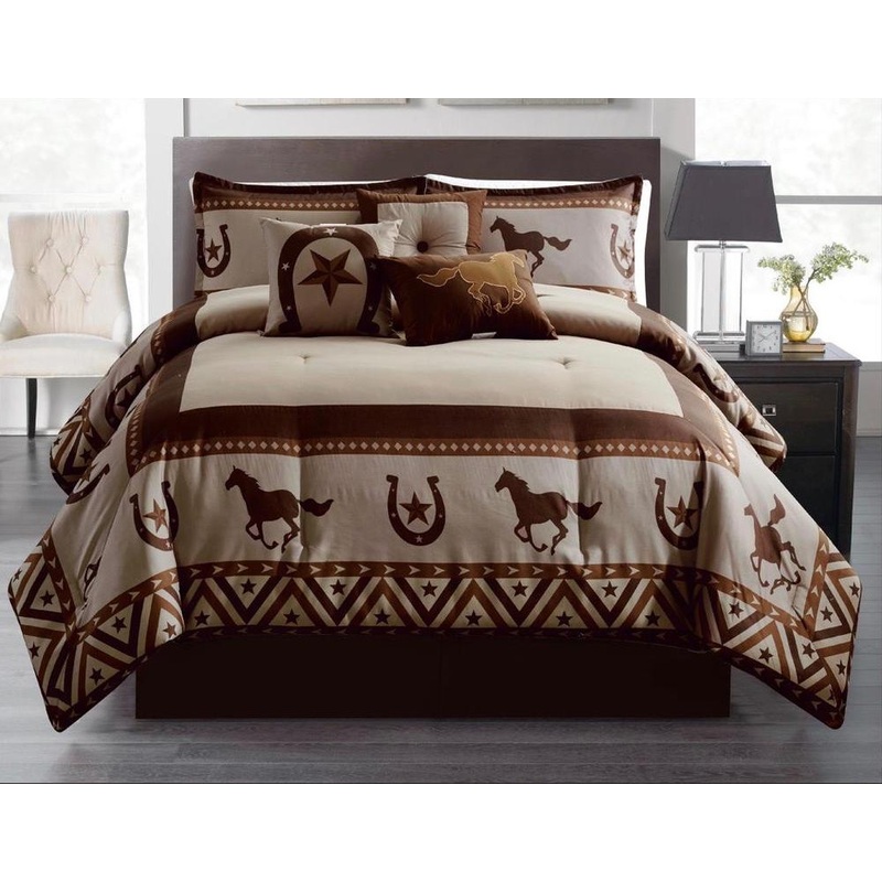 Southern Running Horses And Horseshoe CLM2110489B Bedding Sets