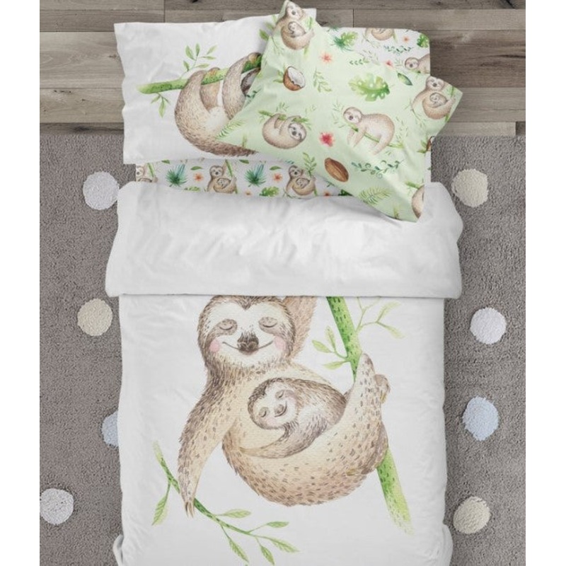 Tropical Sloth Baby And Mom CLT0910137T Bedding Sets