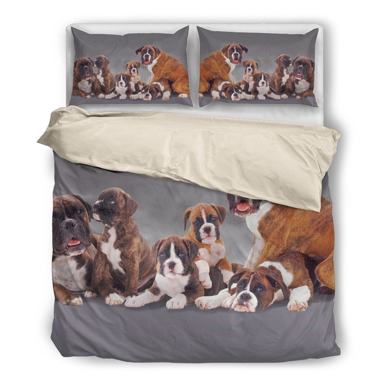 Boxer Dog Family CL04100016MDB Bedding Sets