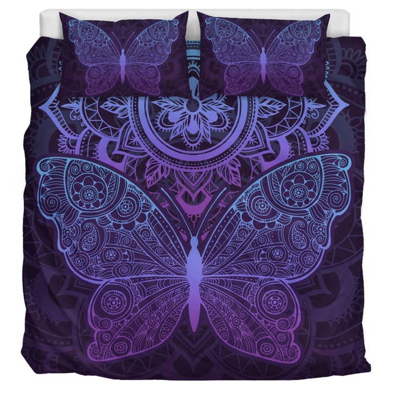 Purple Butterfly CLM2110394B Bedding Sets