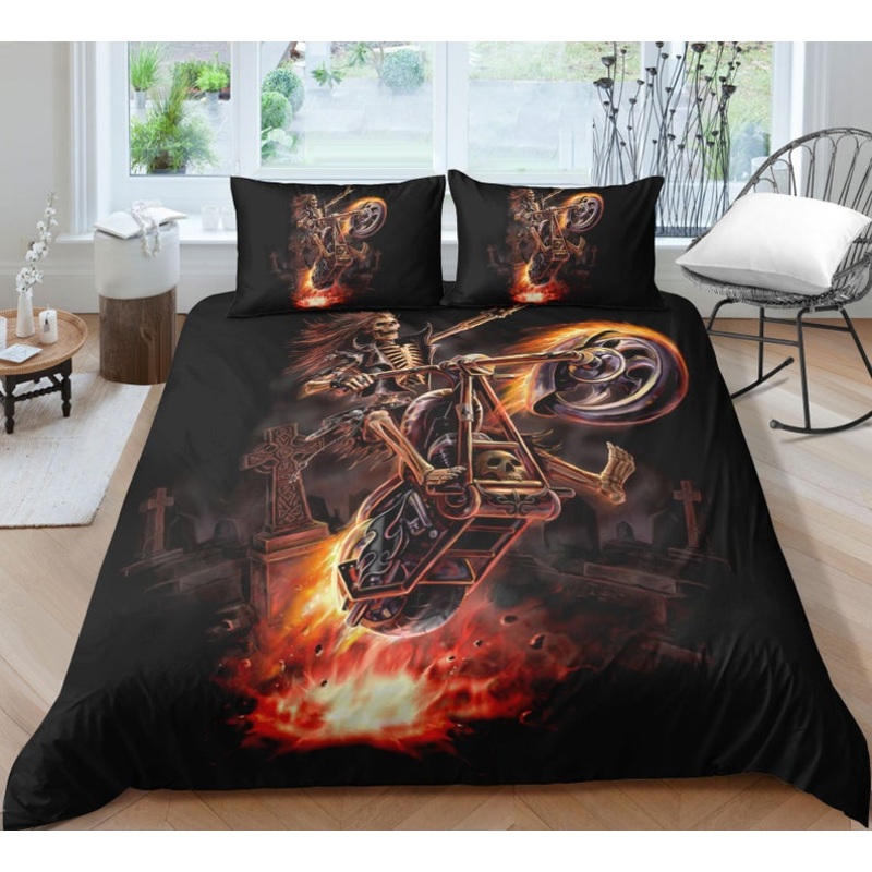Skull Motorcycle CLA0210716B Bedding Sets