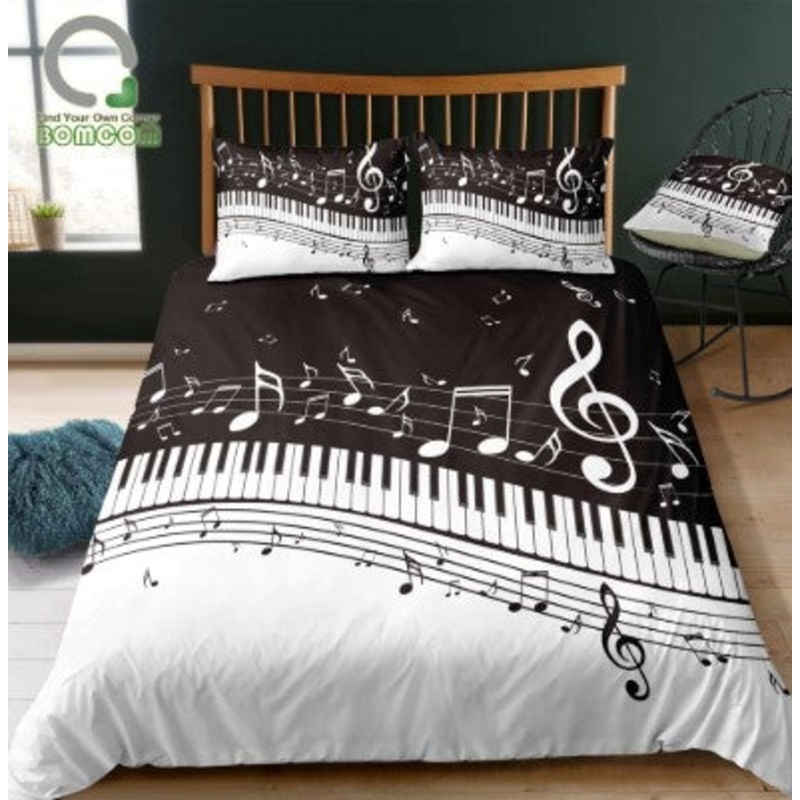 Black Piano Keyboard CLT1610021T Bedding Sets