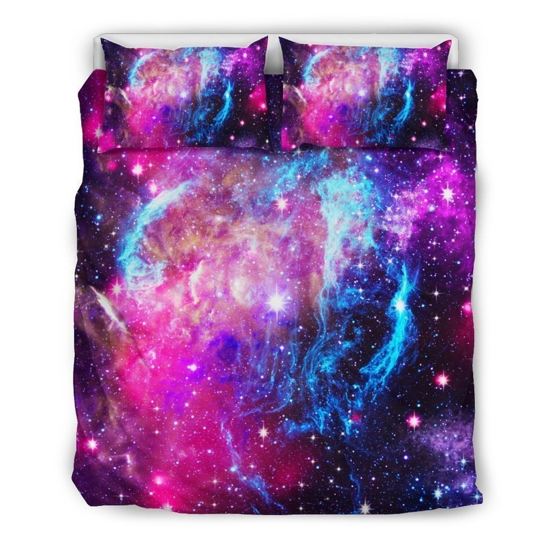 Purple Galaxy Space Blue Stardust CLH2910504B Bedding Sets