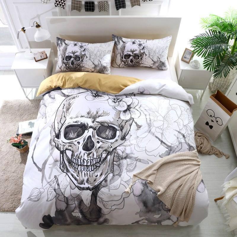 White Skull CL05100037MDB Bedding Sets