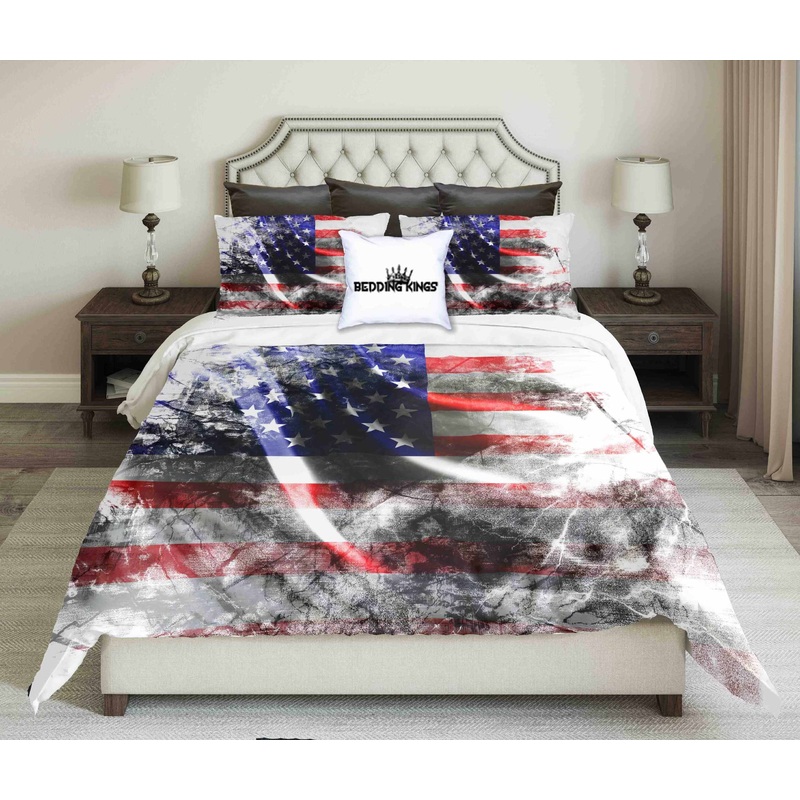 American Flag Background With Grunge Touch Design CLA25100792B Bedding Sets