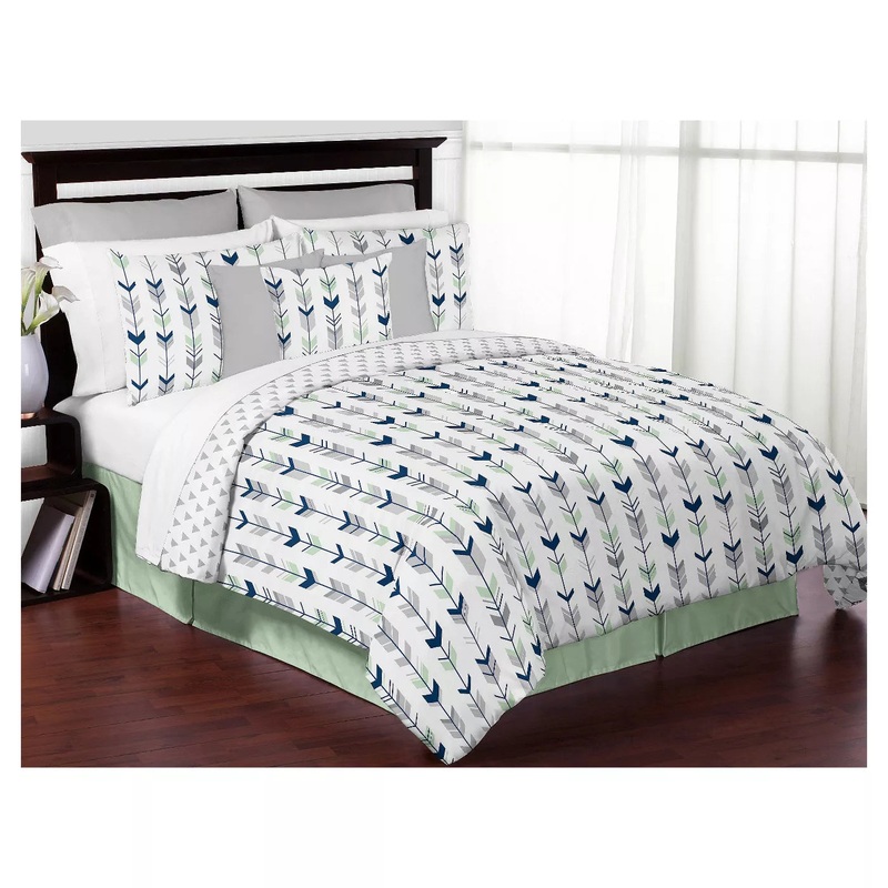 Navy Mint Mod Arrow CLA22101664B Bedding Sets