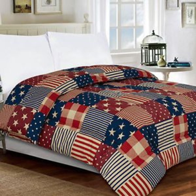 Patriotic Star Stripe American Usa Flag CLA0510337B Bedding Sets