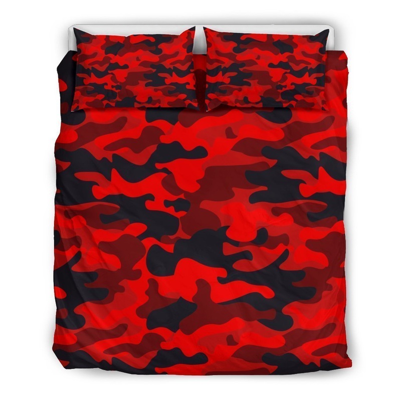 Red And Black Camouflage CL16100599MDB Bedding Sets
