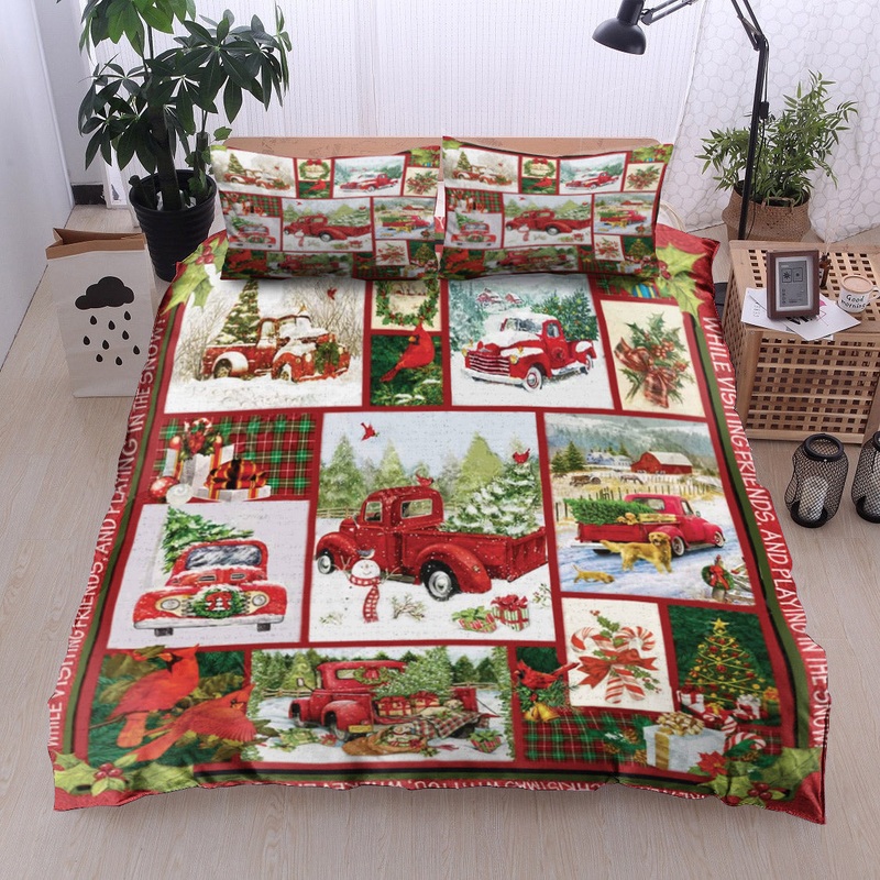 Red Truck With Christmas Tree HN17100120B Bedding Sets