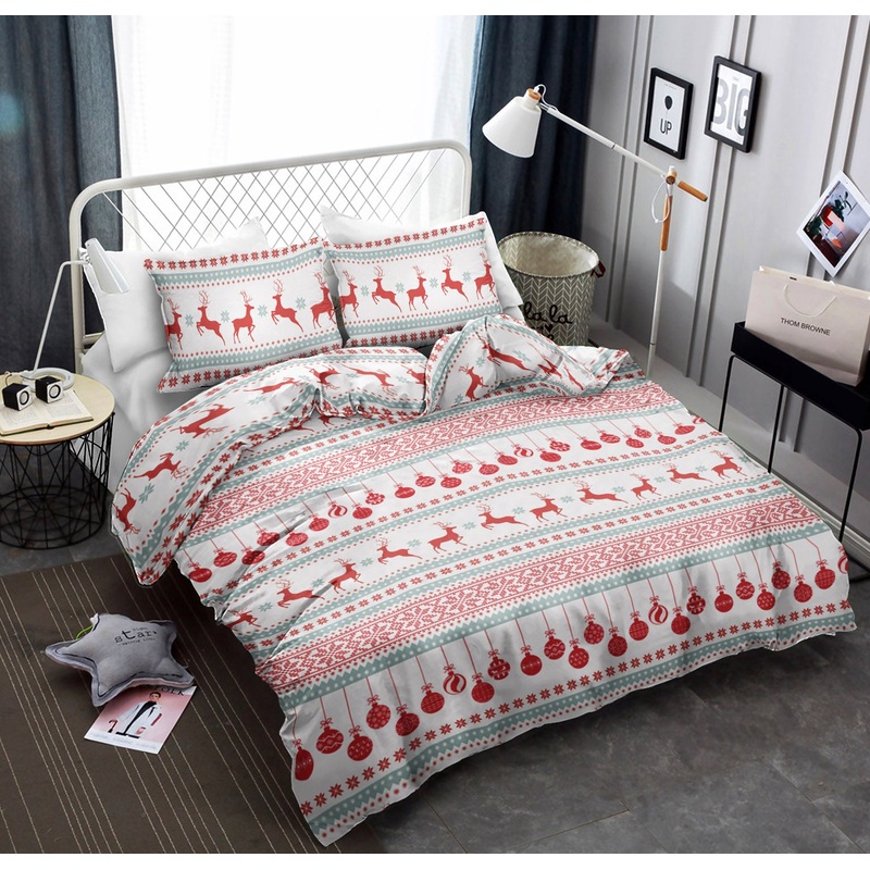 White Red Silent Night CLA0111404B Bedding Sets