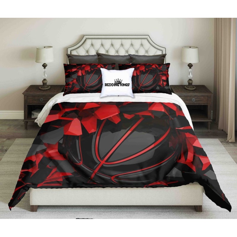 Black And Red Basketball CLA0110005B Bedding Sets