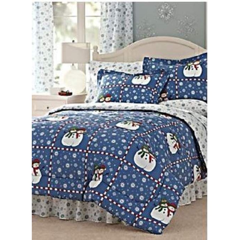 Blue Holiday Snowman CLM2210024B Bedding Sets