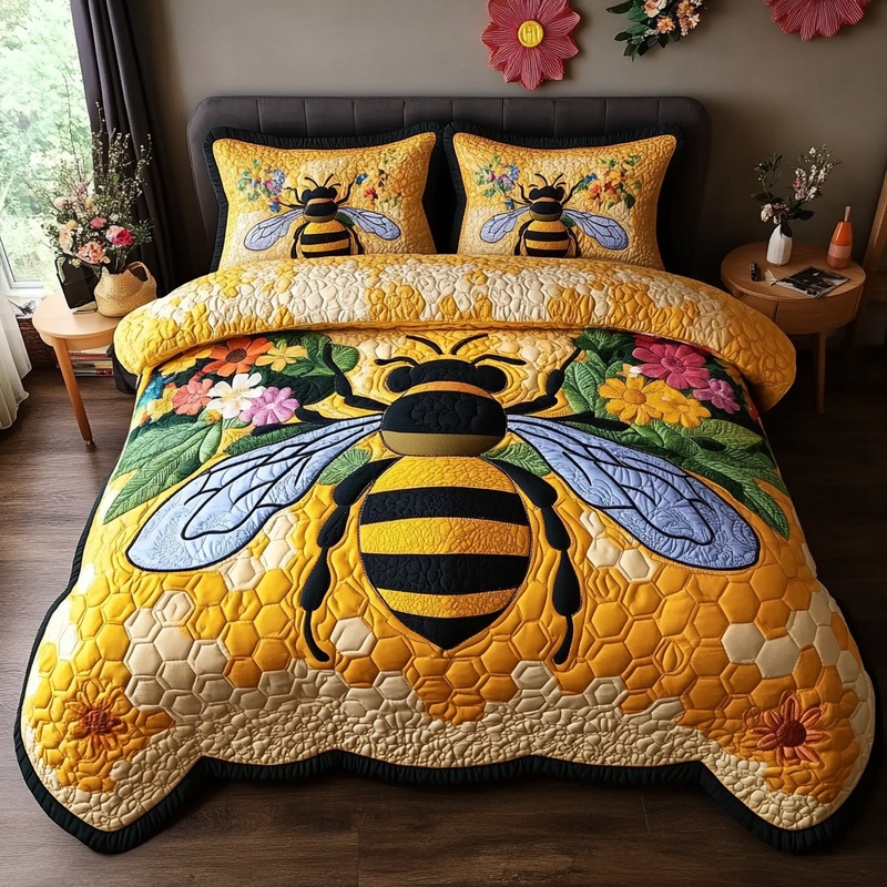 Bee DAI190225101 Quilt Bedding Set