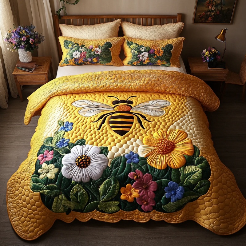 Bee DAI190225105 Quilt Bedding Set