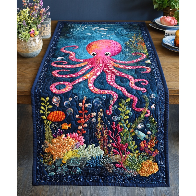 Octopus DAI110225403 Quilted Table Runner