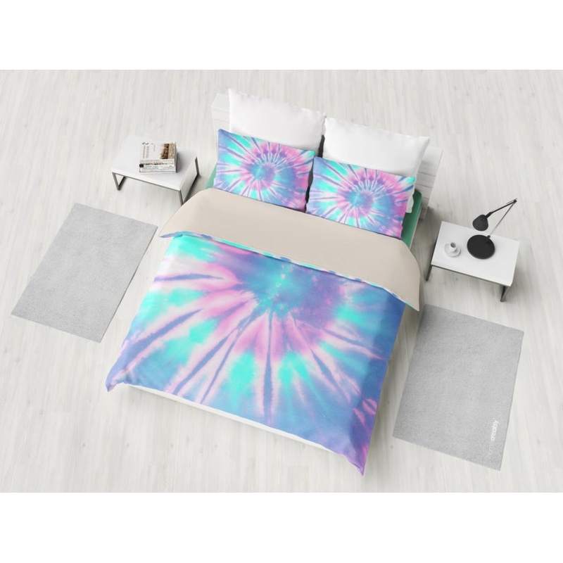 Pink Blue Tie Dye Abstract CLH1010299B Bedding Sets