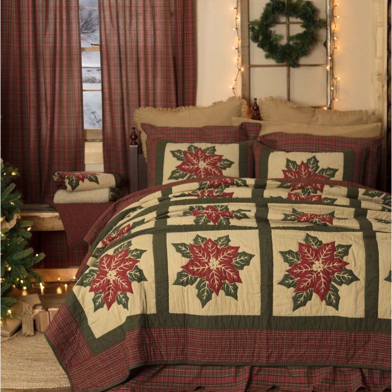 Poinsettia Christmas CLM2510312B Bedding Sets
