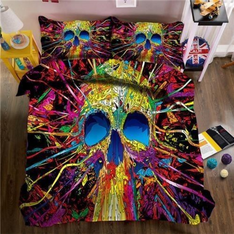 Psychedelic Skull CLM2110393B Bedding Sets