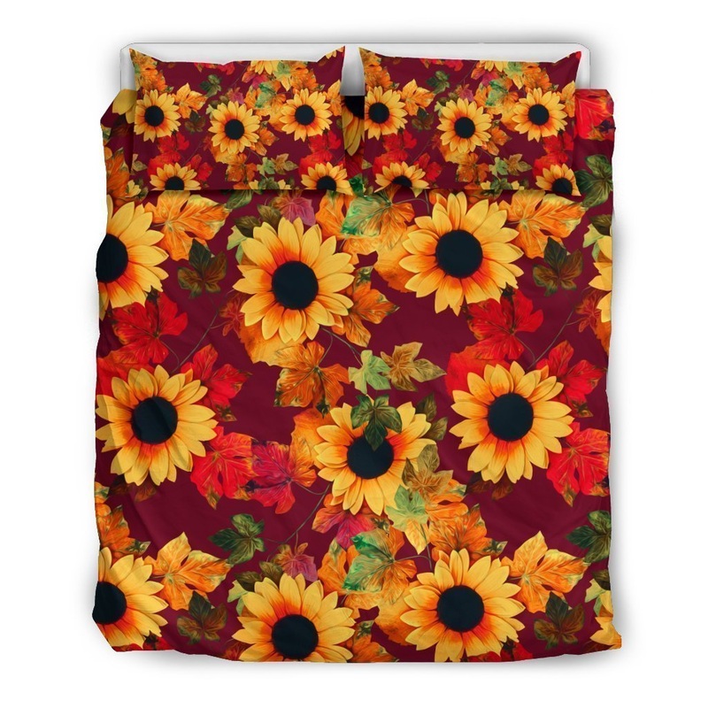 Red Autumn Sunflower CL16100600MDB Bedding Sets