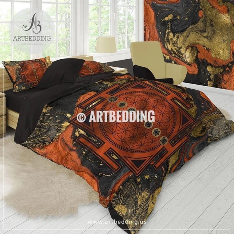 Sacred Yantra Amulet Flower Of Life CLP0510097B Bedding Sets