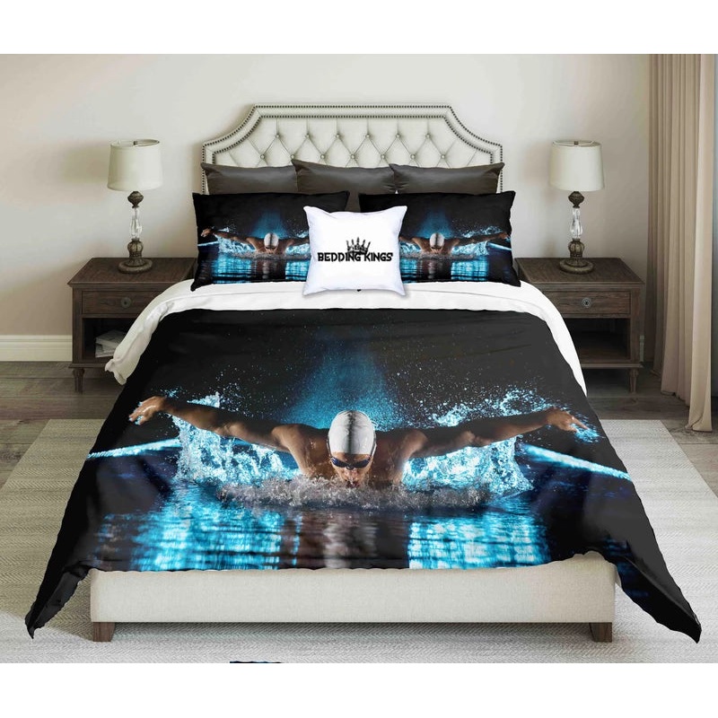 Taking Breath Swimming CLM1410199B Bedding Sets