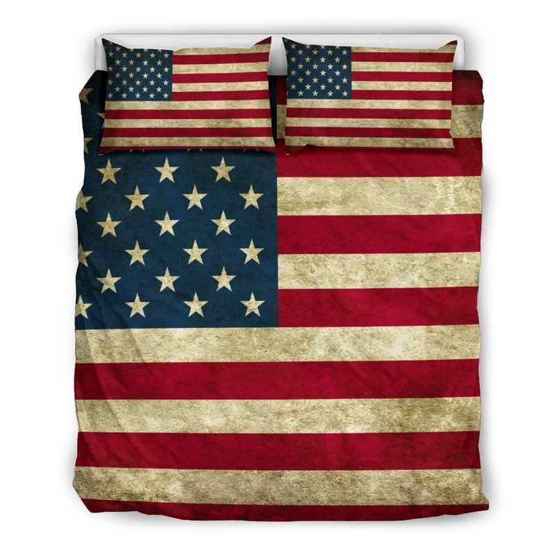 Vintage Grunge American Flag Patriotic CL16100790MDB Bedding Sets