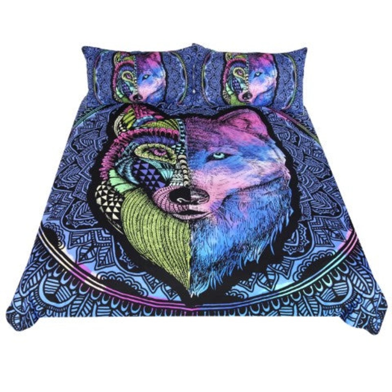 2 Sides Of Wolf CLT0912001T Bedding Sets
