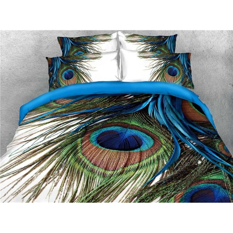3D Peacock Feather CLA05120035B Bedding Sets