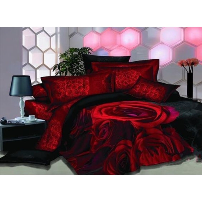 3d Red Roses Printed Luxury CLH2310025B Bedding Sets