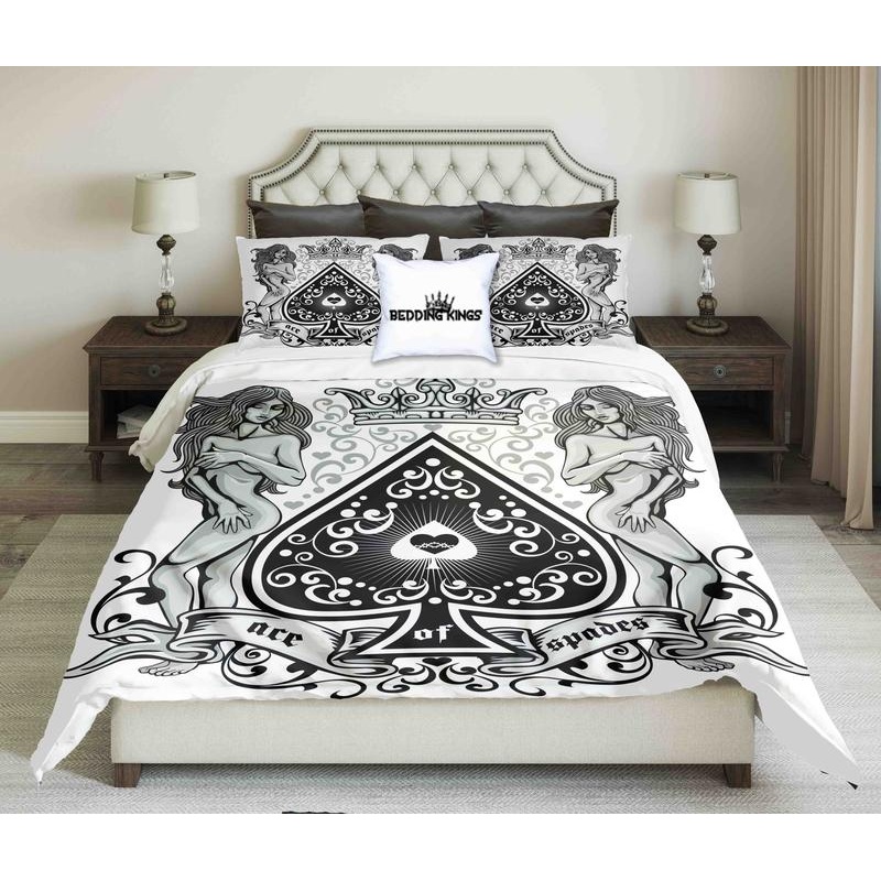 Ace Of Spades With Heart And Antique Girls CLP0310003B Bedding Sets