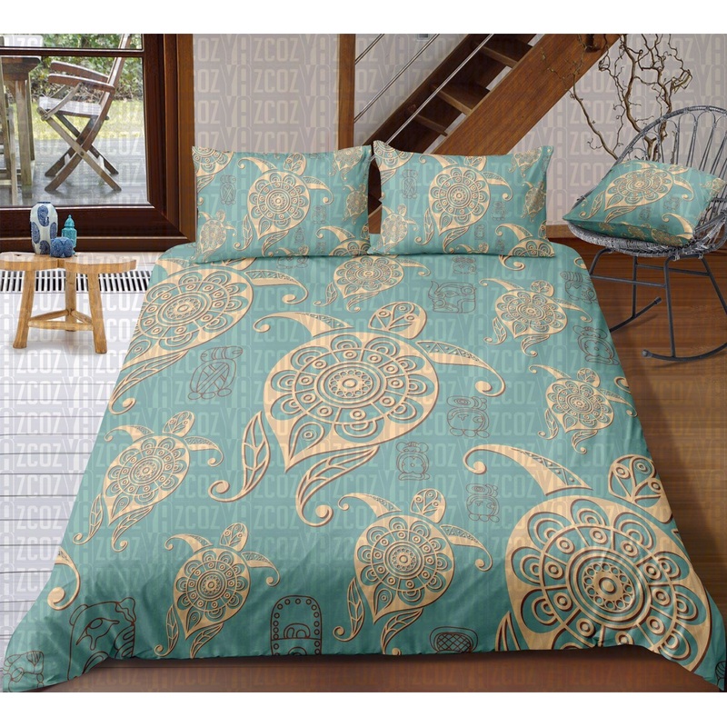 Aztec Turtles Turquoise CL21110069MDB Bedding Sets