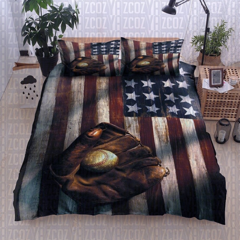 Baseball United State Flag CL22110021MDB Bedding Sets
