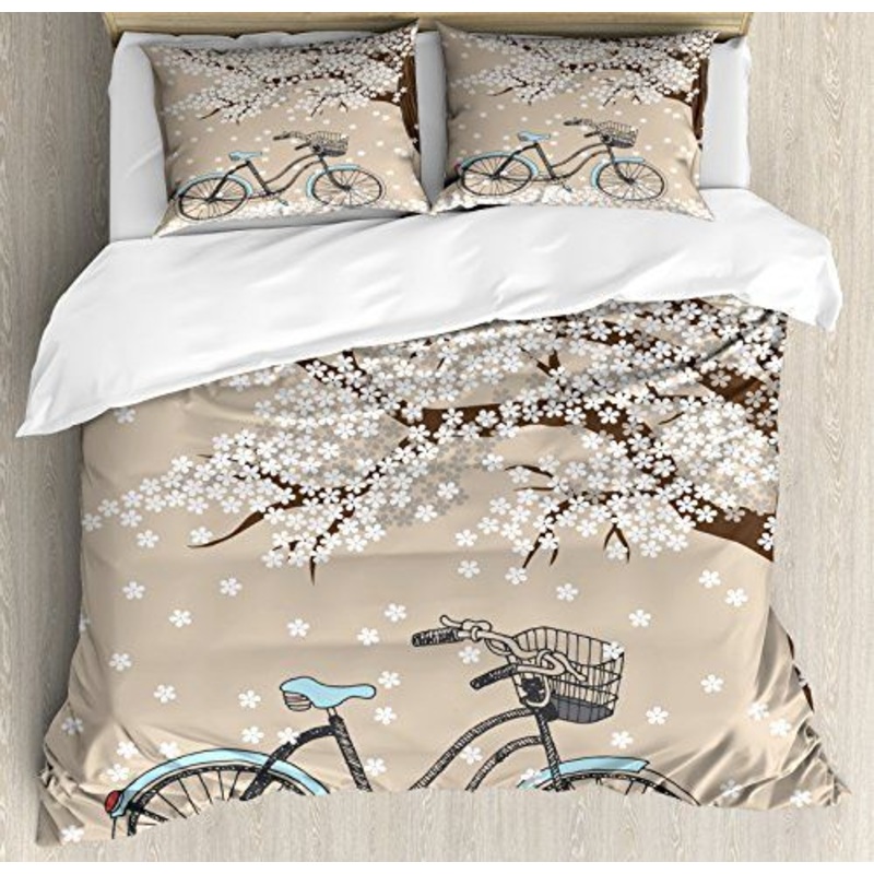 Bicycle And Apricot Blossom CLA0510066B Bedding Sets