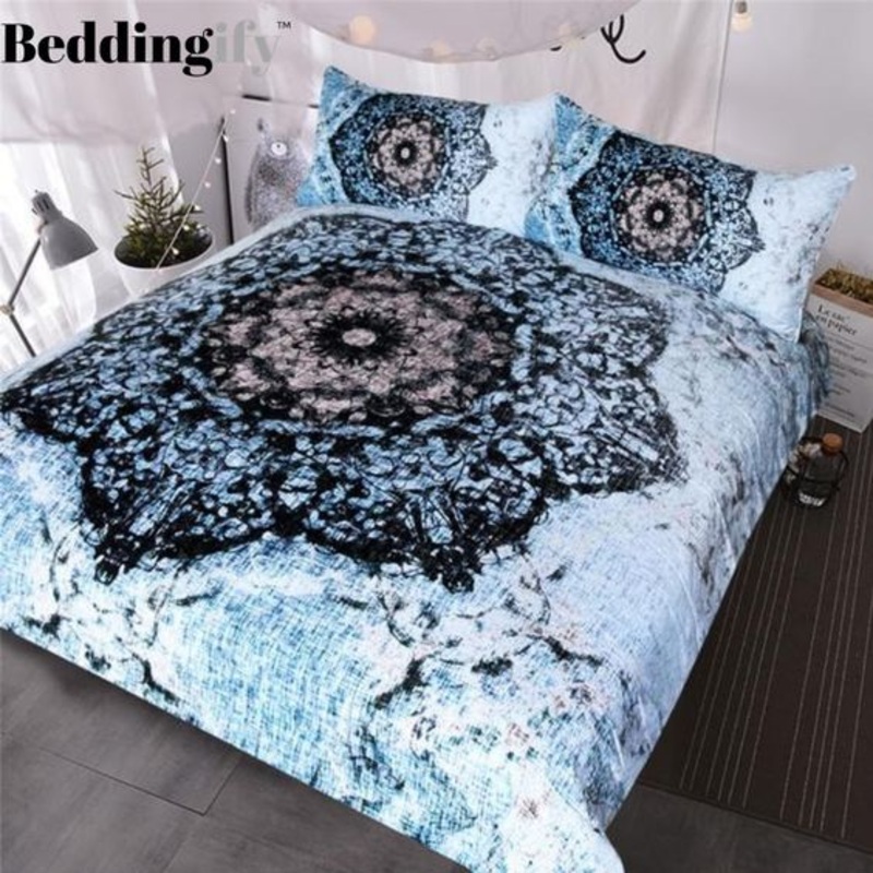Black And Blue Boho CLT0810016T Bedding Sets