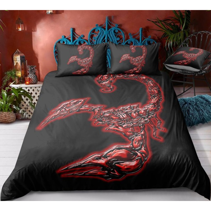 Black And Red Scorpion CLP0410013B Bedding Sets