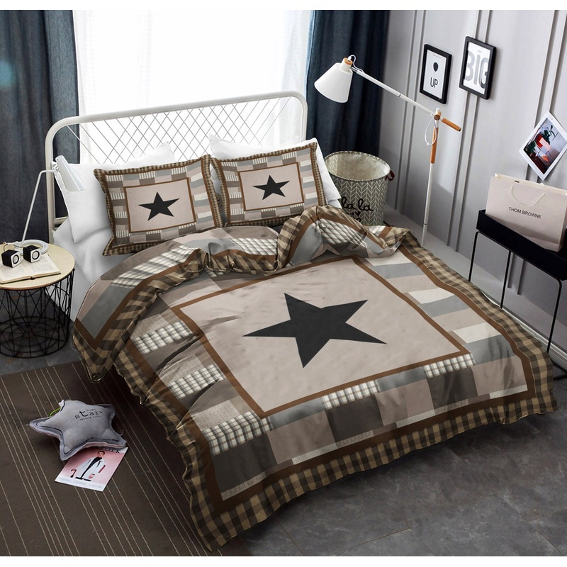 Black Check Star CLA16110458B Bedding Sets
