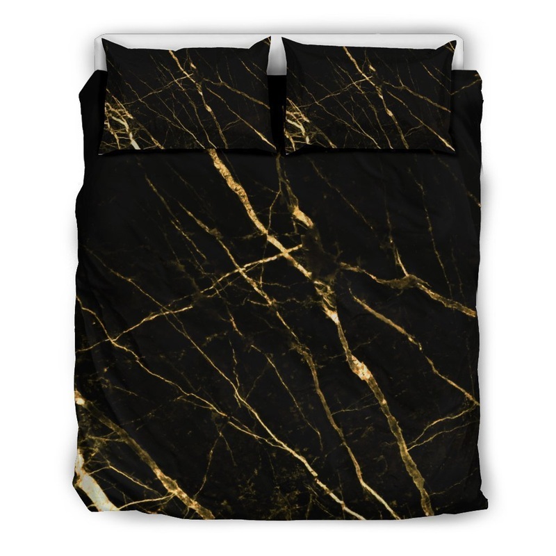 Black Gold Scratch Marble CL16100072MDB Bedding Sets