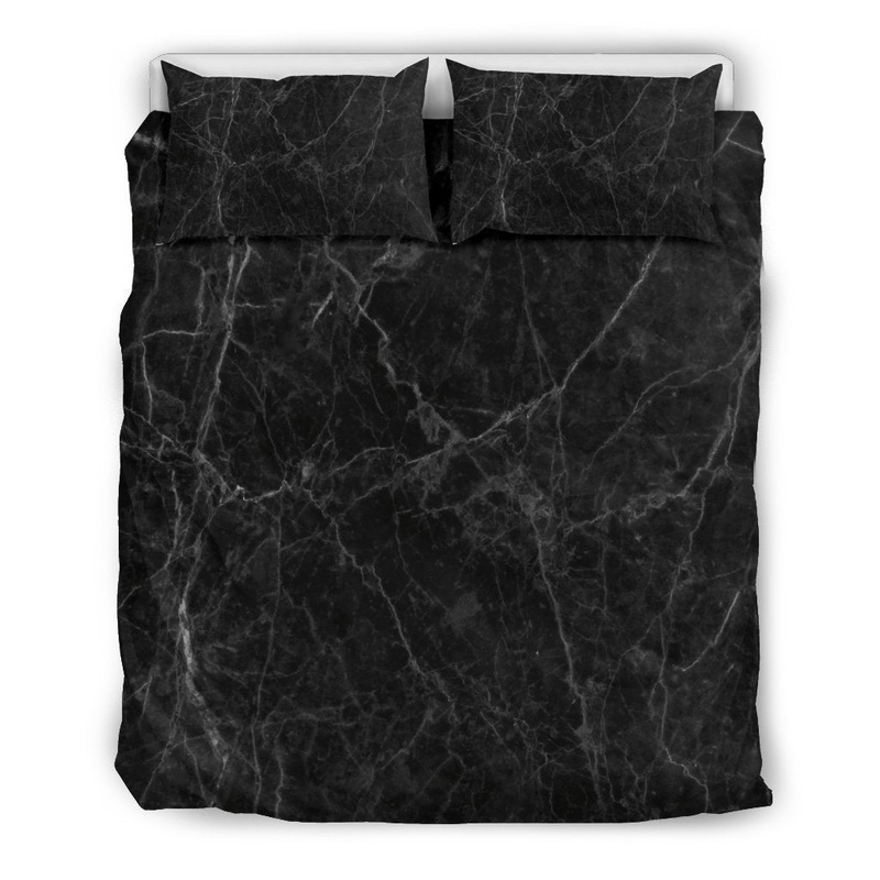 Black Grey Dark Marble CL16100073MDB Bedding Sets