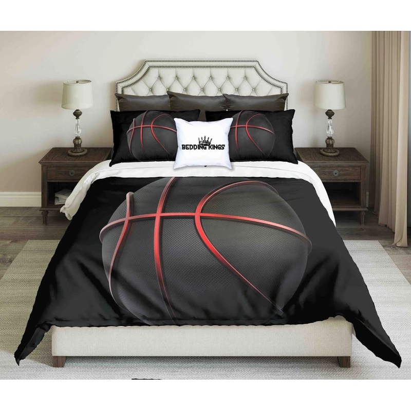 Black Red Basketball CLM1410030B Bedding Sets