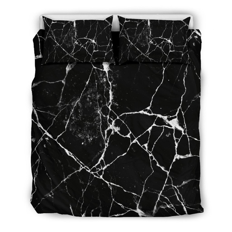 Black White Natural Marble CL16100091MDB Bedding Sets
